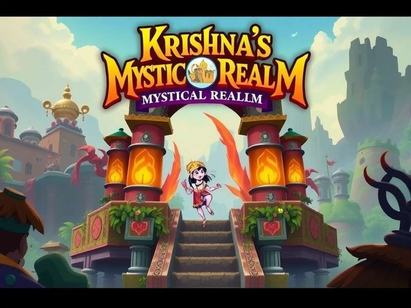 Krishna's Mystical Realm Game Banner